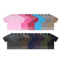 T-shirt pour homme 100% Coton Blanc, coupe ample, à manches courtes, imprimé léopard dégradé avec bords effilochés