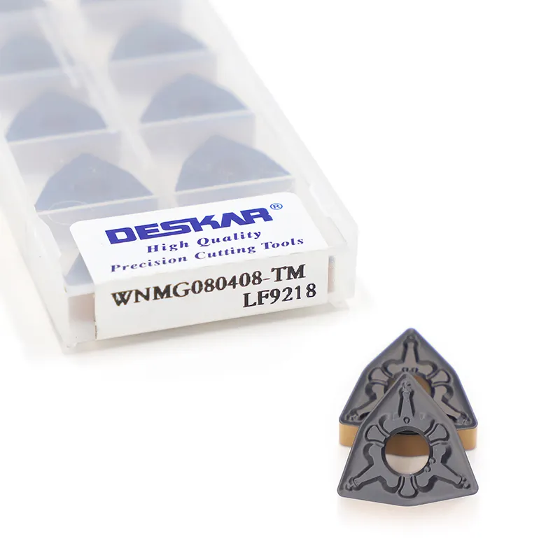 DESKAR WNMG080404-TM WNMG080408-TM WNMG080412-TM LF9218 CNC de herramienta de torno insertos de carburo de la herramienta de torneado de piezas de acero,