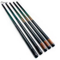 Queue de billard Chyone personnalisée de 12 mm en ébène avec incrustation de nacre, fabriquée à la main, joint central 1/2, pour billard américain