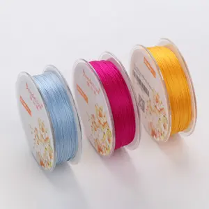 0.45 ~ 0.9mm kabel Perhiasan benang Polyester aksesoris perhiasan gelang dan kalung bahan membuat perhiasan bahan baku