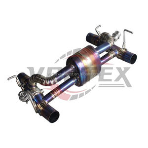 Système d'échappement Catback avec soupape en alliage de titane Vortex Grade 5 pour Ferrari 488, bande de tambour bleue - Product Image 6