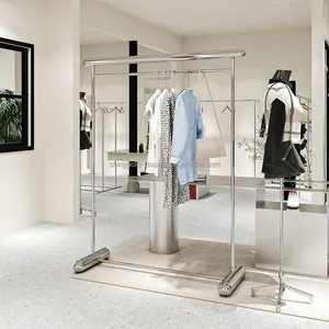 Taglia piccola in piedi appendiabiti moda appendiabiti negozio Design moderno appendiabiti mostra <span class=keywords><strong>abbigliamento</strong></span> donna per bambini - Product Image 2