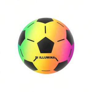 Ballon de football lumineux arc-en-ciel 150 Gr 22 Cm s'illumine - Product Image 1