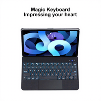 Nouvelle tablette intelligente sans fil USB-C pour iPad Pro 12,9 pouces, clavier magique rétroéclairé LED RGB ultra fin 2018-2022 Pro M4 M3 M2