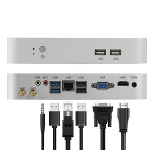 คอมพิวเตอร์พกพา XCY Core I7 1255U DDR4 M.2 SSD COM WIFI HTPC Mini PC สำหรับสำนักงาน พร้อมพัดลม X26UL Core I7 6 พอร์ต USB LVDS - Product Image 6