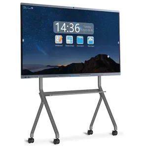 HDFocus OEM ODM 4K OPS 65 75 80 pouces écran LCD Pantalla Smart Board tableau blanc interactif support tactile