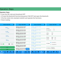 Testeur intelligent Bluetooth PH/TDS/TEMP BLE-9901 pH-mètre alimenté par application mobile
