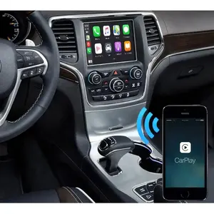 Беспроводной apple CarPlay для Jeep Grand Cherokee, экран командира, автомобильный игровой интерфейс, дополнительный адаптер для Android