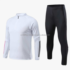 Traje de Entrenamiento de Fútbol con Cierre de Media Cremallera, Manga Larga, Transpirable, Estampado, para Otoño e Invierno, para Hombres y Niños, de Secado Rápido, para Correr y Hacer Ejercicio al Aire Libre - Product Image 3