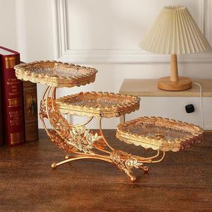 Nouvelle Assiette à Fruits Carrée Européenne Créative de Luxe Léger KVV, Plat à Pâtisserie Maison, Plateau de Rangement pour Snacks de Salon - Product Image 1