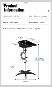 Lavabo Portátil para Champú con Soporte Ajustable <span class=keywords><strong>en</strong></span> Altura para Salón y Hogar - Product Image 5