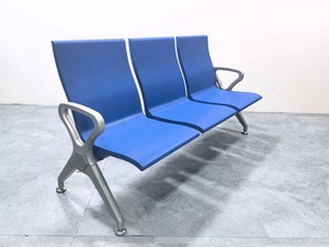 Nouvelle chaise d'attente hospitalière à trois places en polyuréthane (PU) avec structure métallique, chaise d'infusion, siège public pour salle d'attente, chaise d'aéroport - Product Image 4