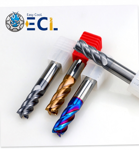 Fraise à queue plate hélicoïdale à 4 cannelures Easy Cool 10-12, en carbure de tungstène avec revêtement AlTiN, pour usinage CNC de l'acier HRC45-65 - Product Image 3