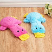 Jouet pour animaux de compagnie en silicone écologique, best-seller, en forme de canard, avec couineur, pour mâcher et jouer en intérieur, pour chiens et chats, balle intelligente pour chat