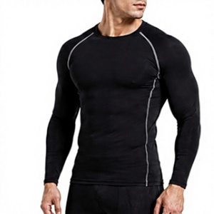 Camiseta de Compresión Deportiva de Manga Corta para Hombre, Ropa Deportiva de Entrenamiento, Camisetas de Compresión Personalizadas al por Mayor - Product Image 1