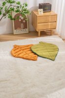Coussin pour chat en coton en forme de feuille, matelas double face pour chat et petit chien, à poser au sol, confortable pour chat et chiot