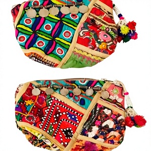 Sac à main de Style Banjara ethnique pour femme, Mini pochette, pour cosmétiques, Style gitane, nouvelle collection - Product Image 1