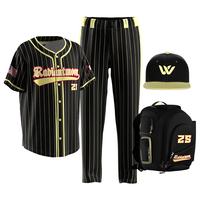 Uniformes de Béisbol para Hombre OEM, Conjuntos Completos de Pantalones y Camisetas, Impresión por Transferencia de Calor, Transpirables, Tallas Grandes, Poliéster, Diseño Personalizado para Equipos de Béisbol