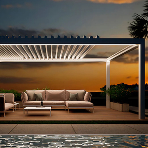 <span class=keywords><strong>Solarium</strong></span> élégant autoportant en aluminium et fer forgé avec verrière pour <span class=keywords><strong>espace</strong></span> de vie extérieur - Product Image 2