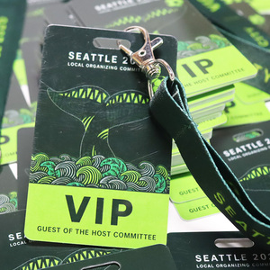 Keepfly Gift Custom Personalised Lanyards With Vip Exhibition <strong>Badge</strong> PVC Plastic Card Printed For <strong>Event</strong> Staff Backstage Pass - Product Image 1