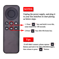 Nouvelle télécommande de remplacement CV98LM compatible avec A-mazon Fire TV Stick et Fire TV Box sans fonction vocale