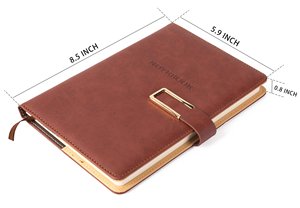 5x7 Inch A5 Lined Hardcover Planner <b>Journals</b> Faux Pu Leather Custom Logo Gift 80 Sheets Thermal Binding - Product Image 3