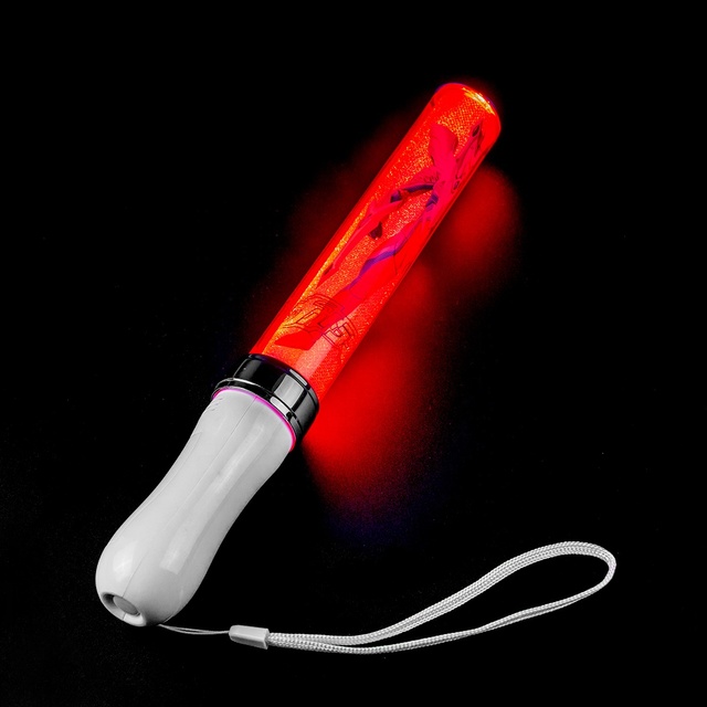 Hot Sale Custom Modern Plastic Portable Party LED Glow Sticks Silk Screen Printed Colorful Light up Flashing