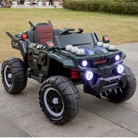 Voiture électrique à quatre roues pour enfants, véhicule télécommandé à batterie, pour garçons et filles, comprend une voiture de police, une poussette, une boîte