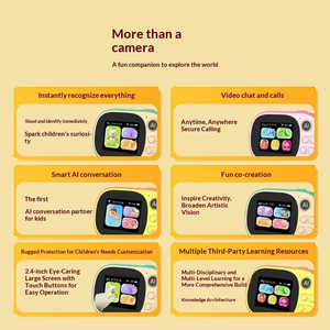 Nouveauté 220+ jeux Appareil photo numérique <span class=keywords><strong>pour</strong></span> enfants avec écran tactile IPS interactif éducatif AI étanche HD <span class=keywords><strong>pour</strong></span> cadeau d'anniversaire - Product Image 3