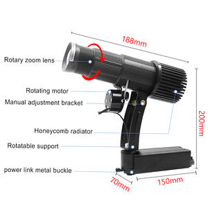 Проектор Track <span class=keywords><strong>Gobo</strong></span>, 25 Вт, индивидуальный рисунок для рекламы, черный цвет, Yufan, логотип в стиле Track, проекторы <span class=keywords><strong>Gobo</strong></span> - Product Image 5
