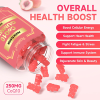 Rosebest OEM Private Label Vegan Coenzyme Q10 Gummies Antioxydant Compléments Alimentaires pour la Santé avec Vitamine B6/B12 et Oméga-3 DHA & EPA
