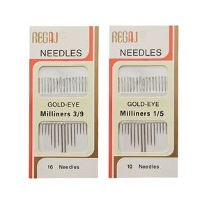 16 pièces/paquet pratique en acier inoxydable enfileur bricolage broderie aiguilles à main accessoires de couture - Product Image 4