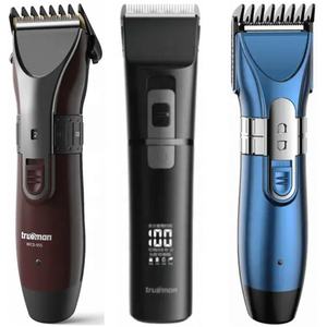 Trueman-Máquina para cortar cabello profesional, afeitadora profesional recargable con USB y cuchilla de acero inoxidable para cortar extremos divididos - Product Image 1