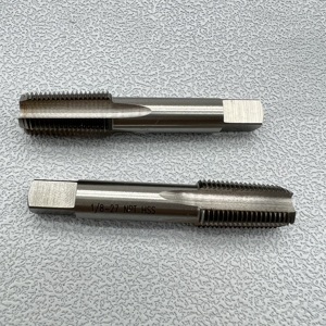 Jeu de tarauds à main pour tuyaux coniques <span class=keywords><strong>NPT</strong></span> HSS, 1/4-18 <span class=keywords><strong>NPT</strong></span> HSS, <span class=keywords><strong>taraud</strong></span> à tuyaux conique, <span class=keywords><strong>taraud</strong></span> haute vitesse de haute qualité - Product Image 3