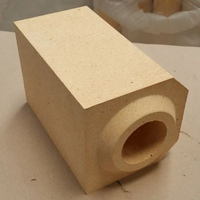 Briques de système de coulée d'argile réfractaire d'alumine de mullite d'approvisionnement d'usine brique réfractaire ronde pour l'acier de fonderie