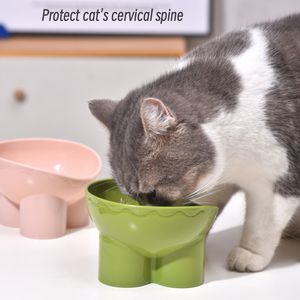 Produsen grosir mangkuk kucing anjing peliharaan kuning merah muda hijau mangkuk makanan dan air kucing dalam ruangan stabil - Product Image 3