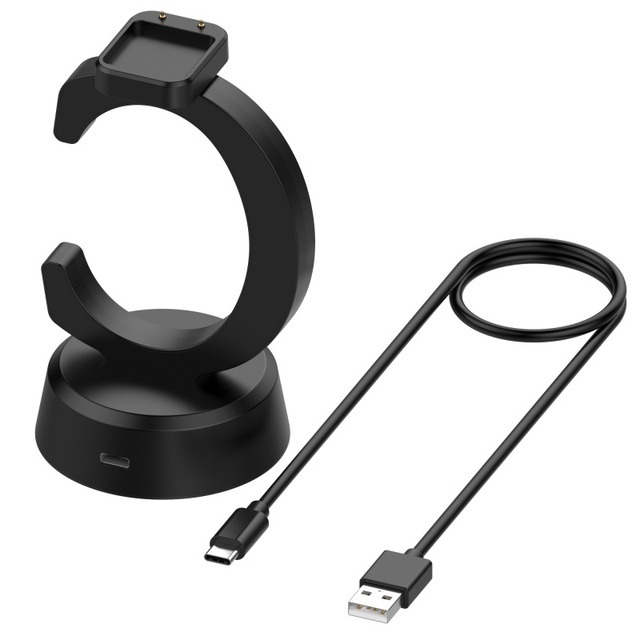 Replacement Smart Watch Charger Dock for Watch Fit Series & Band Series C-Shaped Charging Cradle with USB Type-C