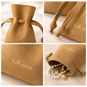 <span class=keywords><strong>Pochette</strong></span> à bijoux en microfibre suédée personnalisée avec cordon de serrage |   <span class=keywords><strong>Pochette</strong></span> à bijoux en daim avec logo OEM Vente en gros MOQ 200 - Product Image 2