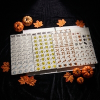 Ensemble de Mahjong Américain de Luxe Thème Halloween, Jeu de Société de Casino avec Tuiles en Mélamine, Ensemble Professionnel de Mahjong pour Fêtes