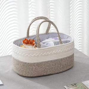Cesta de pañales para bebés con cuerda de algodón, superventas, diseño personalizado, nuevo estilo <span class=keywords><strong>2023</strong></span> - Product Image 3