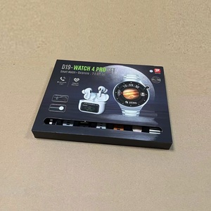 Mới D19 Đồng Hồ <span class=keywords><strong>4</strong></span> Pro 7 Trong 1 Vòng Smartwatch Với 7 Dây Đeo Earbuds LED Bluetooth Cuộc Gọi Heath Chức Năng Màn Hình - Product Image 6