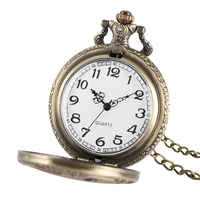 Montre de cosplay Death Note d'anime japonais, cadeau, bronze vintage, quartz steampunk, collier, horloge de poche avec chaîne