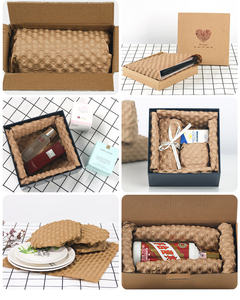 กระดาษคราฟท์กันกระแทกแบบม้วน สำหรับห่อของขวัญและงานฝีมือ ไม่ต้องใช้เครื่องจักร วัสดุบรรจุภัณฑ์ปรับแต่งได้ ผลิตในจีน - Product Image 4