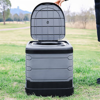 Tente pliable grand pot d'urgence amovible extérieur couvercle extérieur caravane en plastique Camp toilette Portable pour voiture