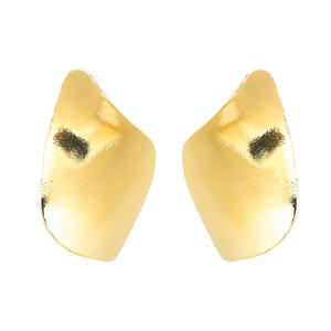 JL18853 Boucles d'oreilles en alliage de printemps Boucles d'oreilles européennes et américaines Boucles d'oreilles en métal frisées stéréoscopiques exagérées pour femmes - Product Image 1