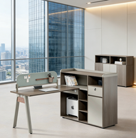 Meubles de bureau de luxe, chaise de bureau pivotante à dossier haut pour dirigeant, table de direction pour président, PDG