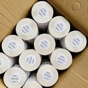 Etiqueta adhesiva de papel térmico de tres pruebas, pegatina de código de barras resistente a los rayos UV de agua para embalaje 100*100*80*70*60*40*30*20 tamaños - Product Image 3