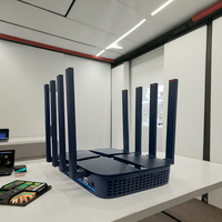 Router WiFi 6 AX3000 CPE OEM Multi-interface dengan Slot Kartu SIM 5G, Dual Band Wireless, Antarmuka OpenWRT, dan Antena Eksternal