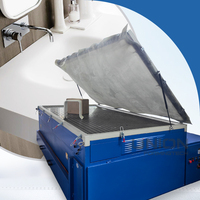 Machine de thermoformage sous vide pour surfaces solides avec four de chauffage pour le pliage du Corian