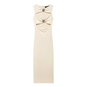 Elegant Beige Jersey Dresses - Modest & Stylish Clothing Elegant Beige Jersey Dresses - Modest & Stylish Clothing
